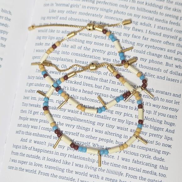 Trendy MADEWELL Adjustable Bead Bracelet Set X 2 - Picture 1 of 2